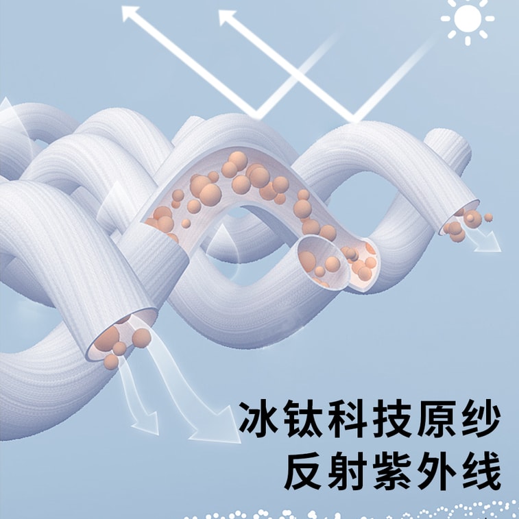 Sun protection ice titanium technology sun-protective clothing shoulder lemon yellow [Xu Lu the same] L code 7