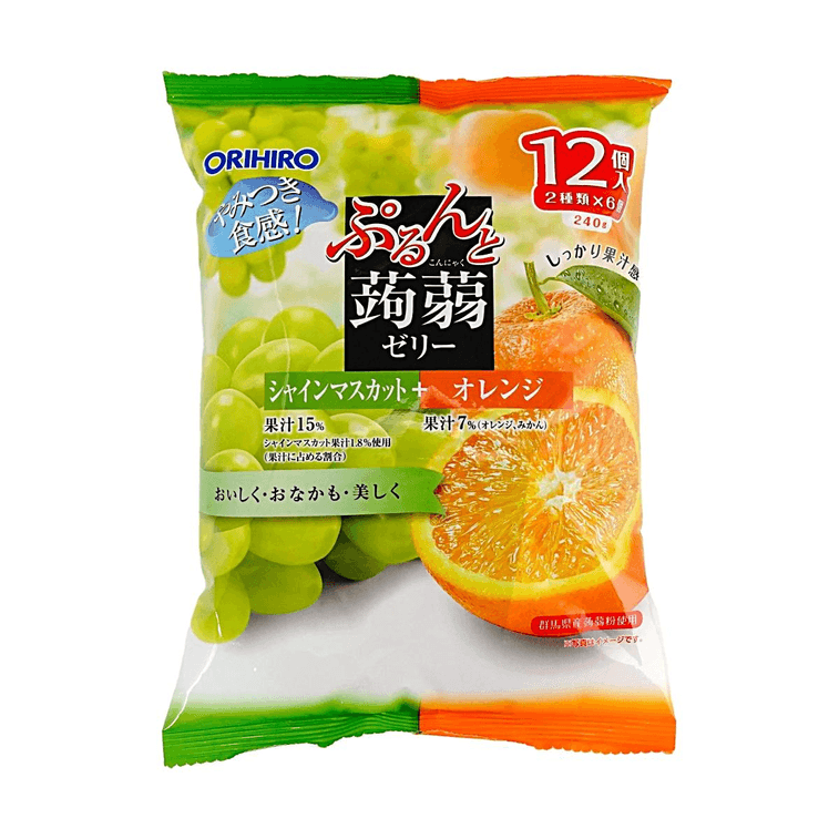 こんにゃくゼリー マスカット＆オレンジ風味 8.47オンス×3【3パック】【低カロリー】 3