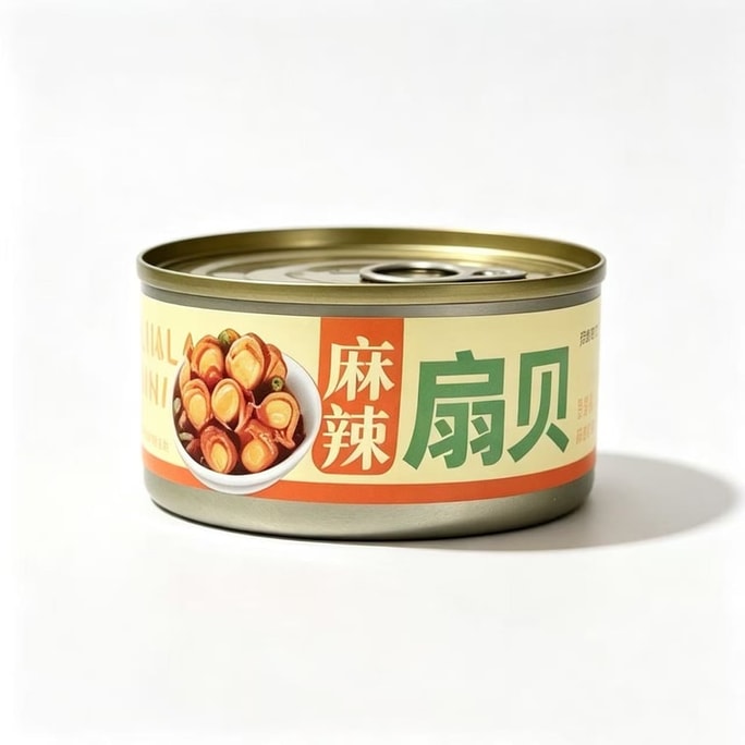 Spicy Seafood Scallop Meat, Ready-to-Eat Seafood, Open And Enjoy, Perfect With Meals, 100g/Can [New And Old Packaging Alternating Shipment]