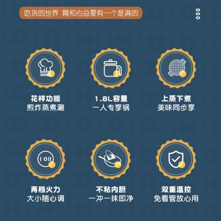 1.8L Multifunctional Mini Electric Stove yellow 1 bunch 4