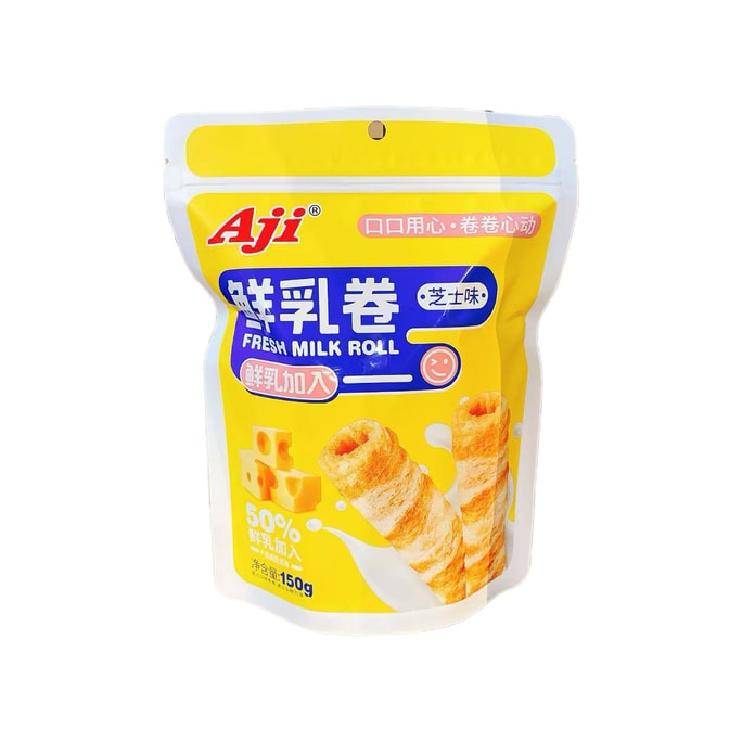 AJI 鲜乳卷 蛋卷饼干 网红休闲办公室代餐 解馋小零食 - 芝士味150g*1袋