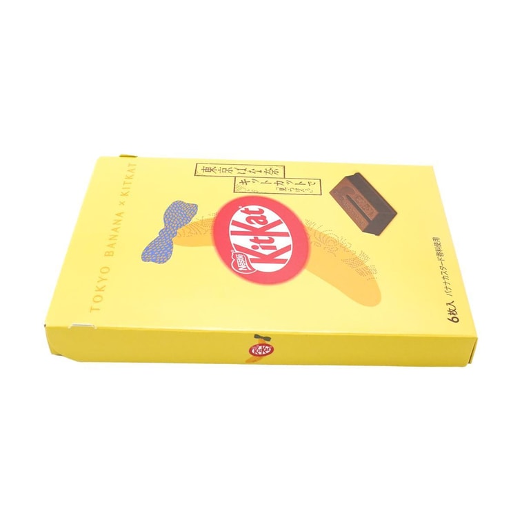 日本TOKYO BANANA东京香蕉xKITKAT奇巧联名 香蕉味巧克力威化饼干棒 6枚入【东京限定 伴手礼】 6