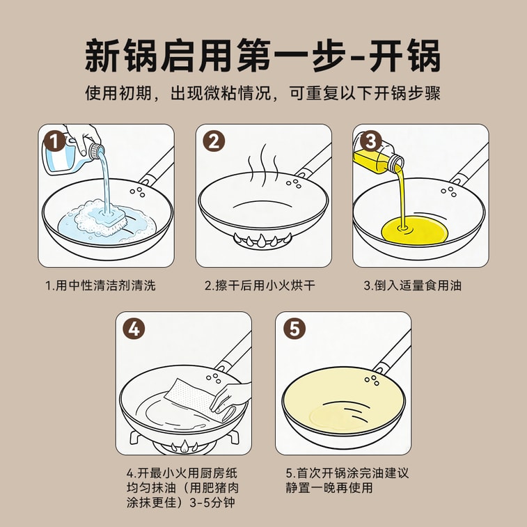 28CM Hand-forged Iron Wok -Round Bottom,For Gas Stove and Open Flame 10