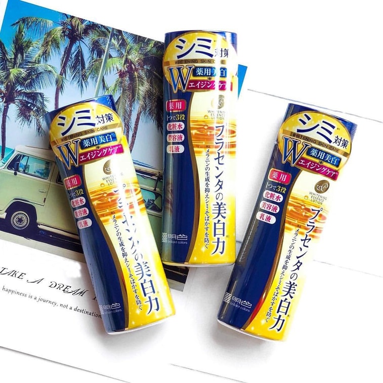 [일본 직배송] 브라이트 컬러 3-in-1 약용 미백 진하고 고기능 미백 밀크 끈적임 없는 토너 에멀전 에센스 브라이트 컬러 190ml 4