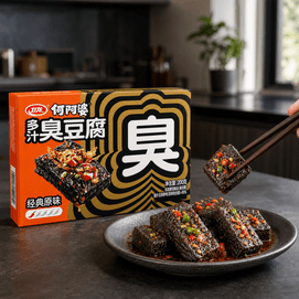 卫龙 何阿婆 多汁臭豆腐 原味 200g【经典原味】【多汁入味】