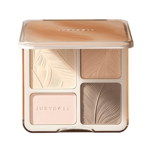 2 IN 1 Highlighter Contour Palette #05 Feather Glow Palette 9g