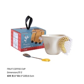 【中国直邮】 亲太太 原创设计款创意香蕉苹果马克杯陶瓷水杯情侣对杯生日圣诞礼物  香蕉一个装