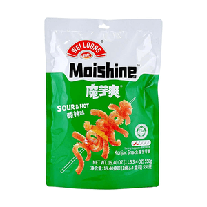 Moishine こんにゃくスナック 甘辛味、19.4 oz【低脂肪・高繊維】