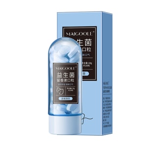 Probiotic Solid Mouthwash Tablets Portable Breath Freshener Mouth Morning Mint 18g