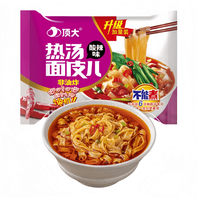 Noodle Skins Bulk Pack Hot Soup Noodle Skins, Hot and Sour Flavor 115g*1 bags