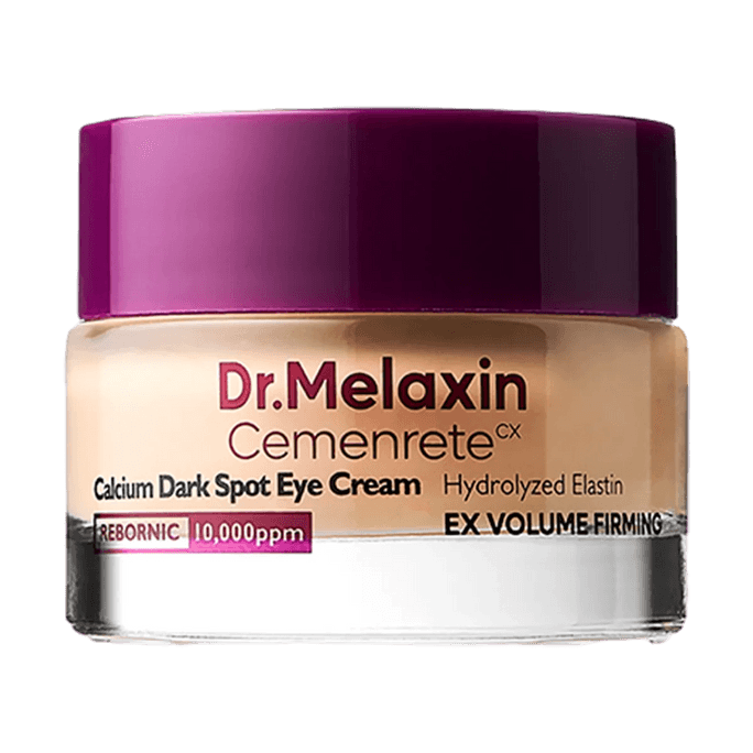 韩国DR.MELAXIN CEMENRETE钙离子强韧黑眼圈遮瑕眼霜 眼部妆前乳霜 15g 眼周抗老 丰盈紧致提亮 服帖不卡纹 敏感肌适用