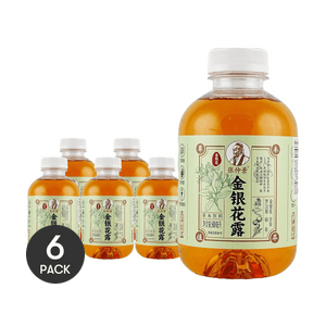 张仲景 金银花露 草本饮料 500ml *6【6份超值装】【0糖0卡0脂】【清热解暑 夏日必备】