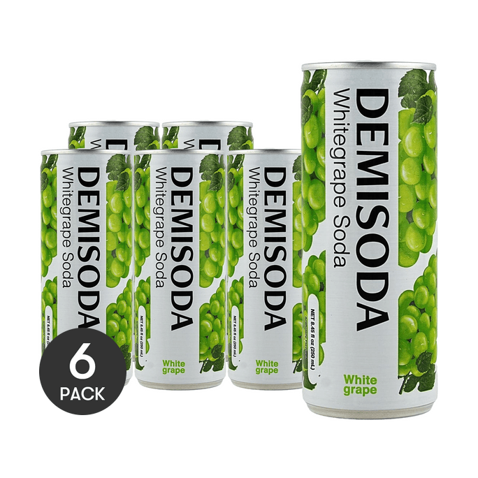 데미 소다 화이트 포도맛 255ml *6개입