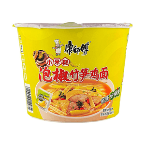康师傅 小米椒泡椒竹笋鸡面 限定云南版本 112g 【小米椒鲜辣】【爽脆竹笋】