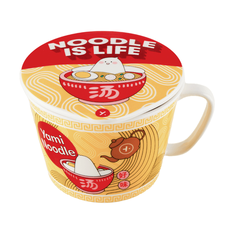 闇ラーメンボウル セラミックスープヌードルボウル 電子レンジ&オーブン対応 蓋付き 鍋に最適 1000ml 12