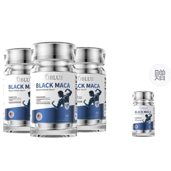 【香港直送】Oblue マカ錠（60錠×4ボトル） - タイ - 成人男性向け毎日の栄養補助食品