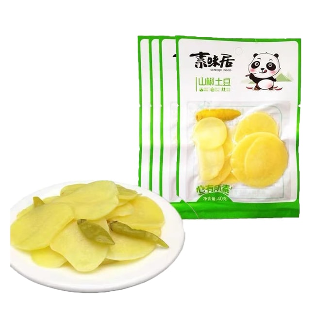 Pepper and potato chips 40g*4packs