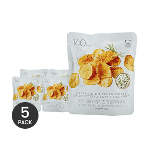 Green Onion Cream Cheese Crispy Potato Sweet Rice Chips 1.06oz  *5【5 Packs】【Master Crafted】【Traditional Craft】