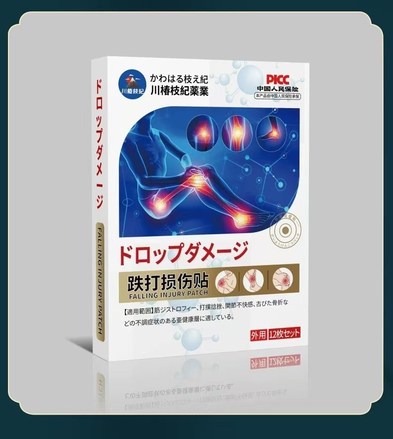 德士康 跌打损伤贴 用于舒筋活络 关节止疼 颈椎贴 通络膏药贴 手腕手指疼痛贴 舒畅筋脉 四肢麻木膏  肌肉拉伤扭伤修护贴 家用应急护理贴 运动磕碰日常劳损舒缓神器12贴