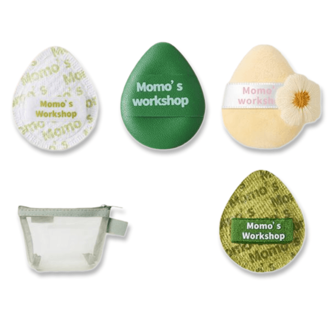 Denim Makeup SpongeDual-Texture Large Blending Puff for Liquid & Cream Foundation Reusable Soft Sponge 4pcs