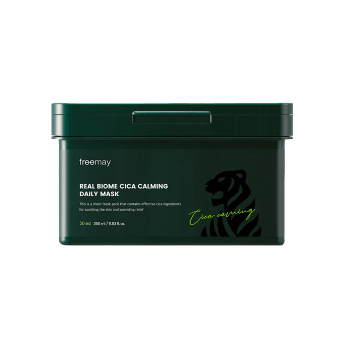 韩国 Freemay 真实生物积雪草舒缓日用面膜 30片