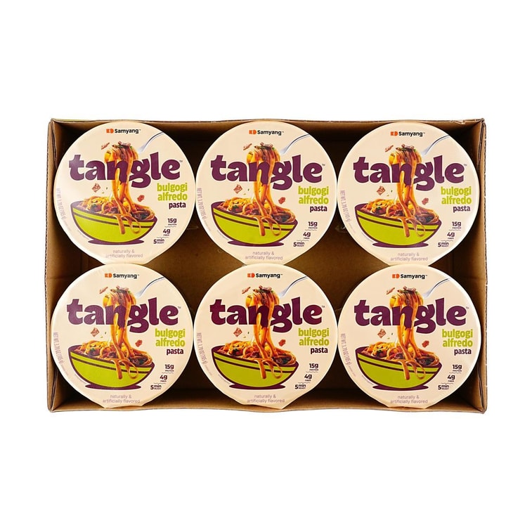 韓國SAMYANG三養 TANGLE義大利麵通心粉 韓式奶油烤肉口味 105g*6碗 整箱裝【杯麵泡麵泡麵】【輕卡高蛋白】【爆款新品】【Costco同款】【亞米獨家】 4