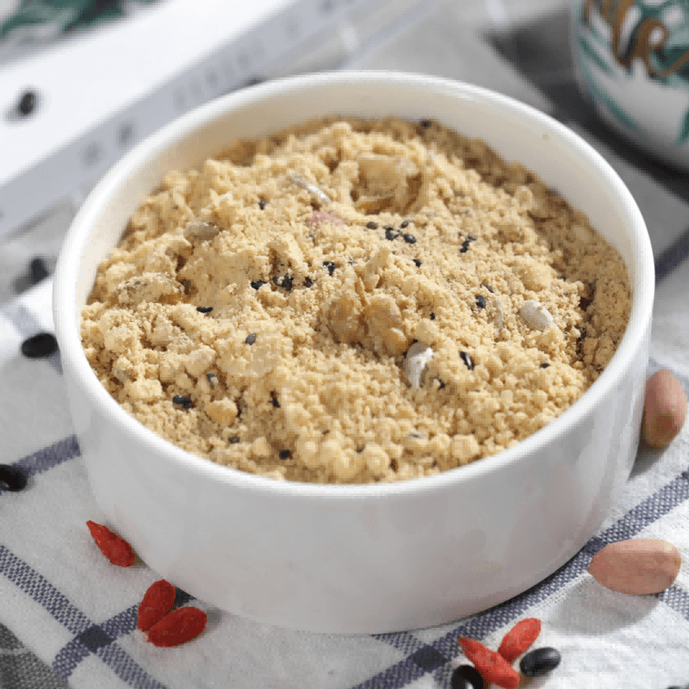 【中國直郵】德富祥 陝西油茶麵 八寶鹹油茶 速食食品 早餐便攜沖飲代餐 400g 3