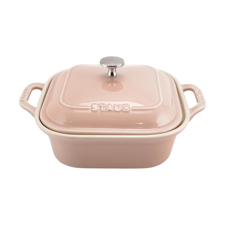 세라믹 베이킹 접시 세트, 4개, 마카롱 혼합 베이킹 접시 세트, 라이트 핑크 4