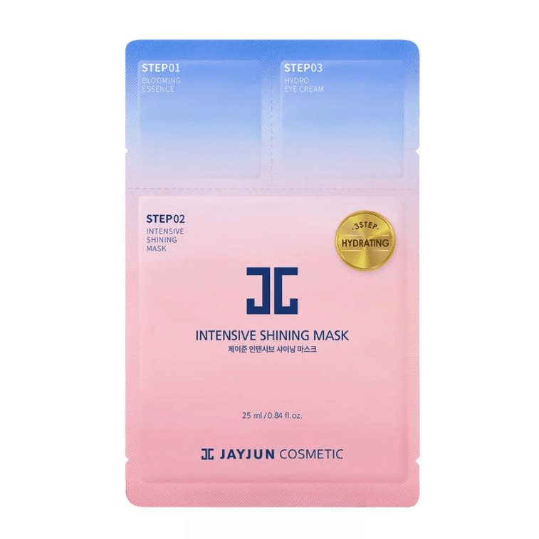 【香港からの直送】JAYJUN チェリーブロッサム ラディアント ハイドレーティング マスク（3ステップシステム） - 保湿、潤い、そして輝く肌へ（25ml x 10枚） 3