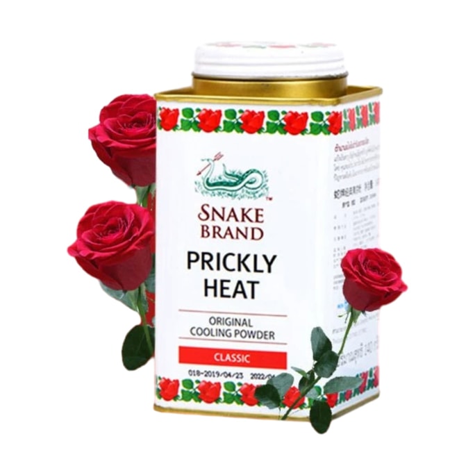 Talcum powder (rose flavor) Adult prickly heat powder cooling powder 140g