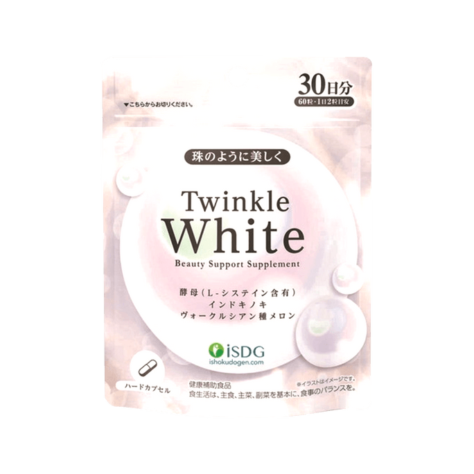 日本ISDG 醫食同源Twinkle White 白皙丸60粒 30日量