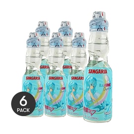 Hatsune Miku Collaboration Ramune Soda 6.76 fl oz *6【6 Packs】