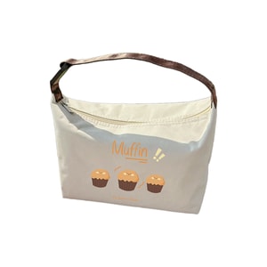 New French Maillard Thick Insulated Handheld Commuter Bento Bag 1 Piece Beige - Maifen F