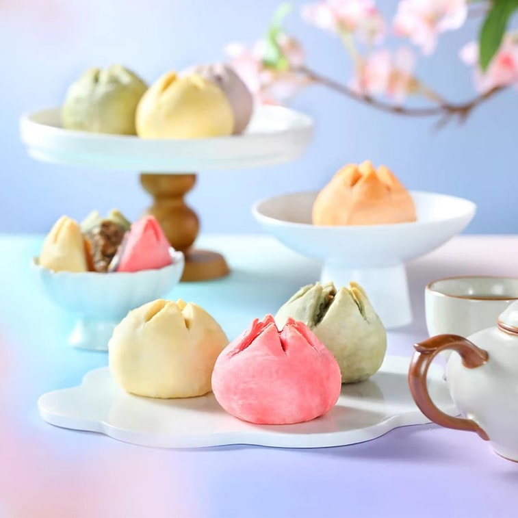 一品粤 花城献礼 荷花酥糕点礼盒 蛋黄莲蓉味+陈皮豆沙味+老式五仁味 6枚入 300g【广东特产点心伴手礼】【新鲜短保】 6