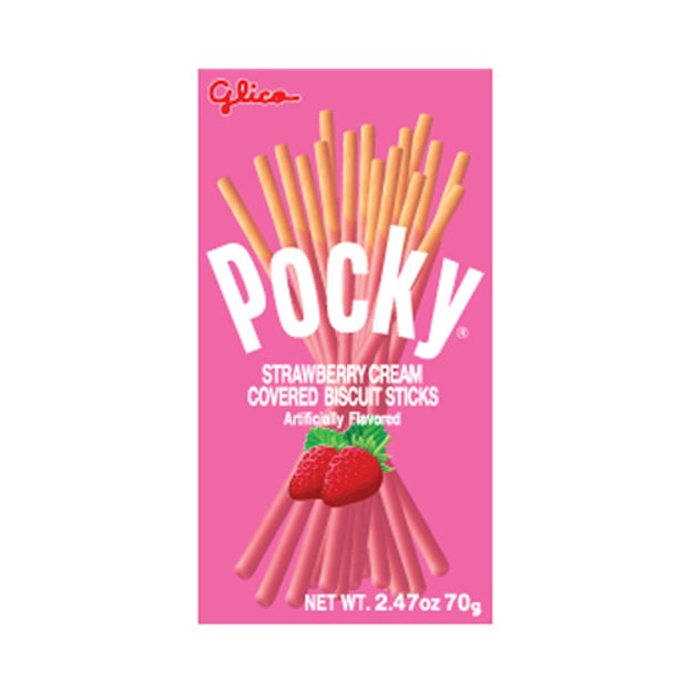 商品详情 - 日本GLICO格力高 POCKY百奇 草莓涂层棒饼干 70g - image  0