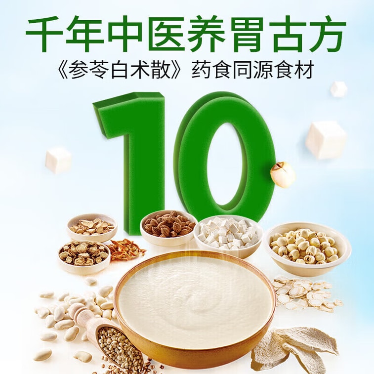 Jiangzhong Monkey Mushroom & Milk Rice Porridge - 450g, 15-Day Stomach-Nourishing Breakfast with New Zealand Milk & Ginseng Atractylodes Formula, High Protein & Calcium 3