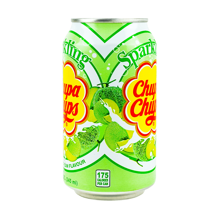 CHUPA CHUPS Sparkling Melon & Cream Soda, 11.66fl oz - Yami.com