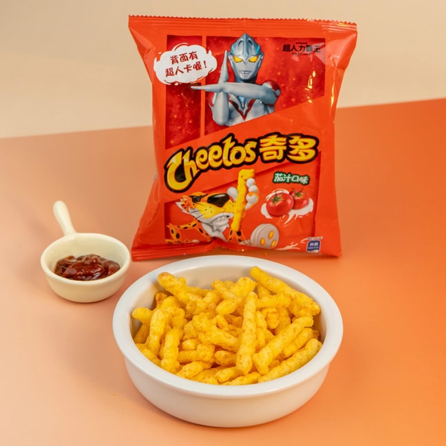 台湾CHEETOS奇多 玉米棒 茄汁口味 23g 【奥特曼系列联名】