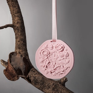 FOXTAIL 【高颜值】艺术雕刻石膏香薰扩香石 车挂衣柜挂件 创意礼品 女生伴手礼 -白桃乌龙茶味 1个