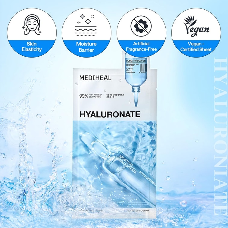 MEDIHEAL Hyaluronate Essential Mask Hydration 10 Sheets 3