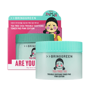 Tea Tree Cica Trouble Soothing Toner Pad, #Pink Edition 90pcs【NETFLIX Squid Game: Limited Collaboration Edition】