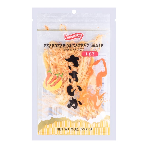 SHIRAKIKU Shredded Squid Spicy 56.7g - Yamibuy.com