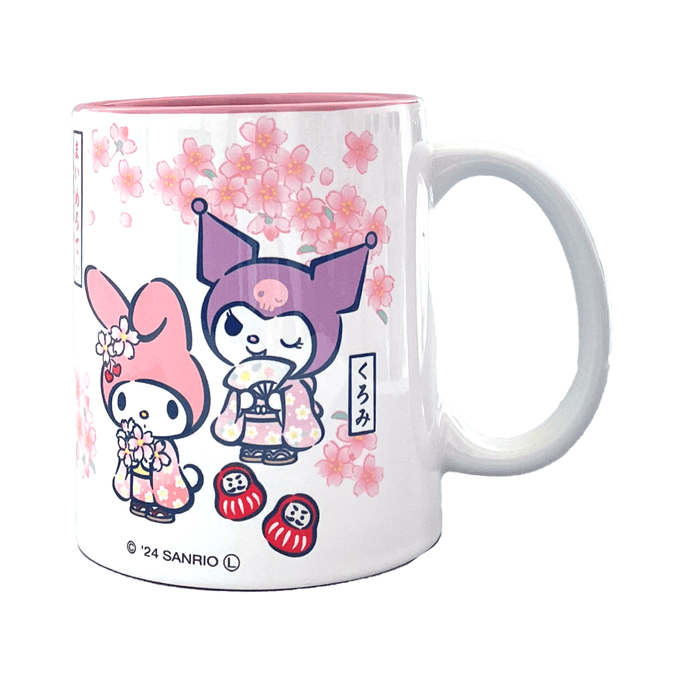 [일본에서 온 다이렉트 메일] SANRIO 일본 컬러 머그 Melody&Kuromi