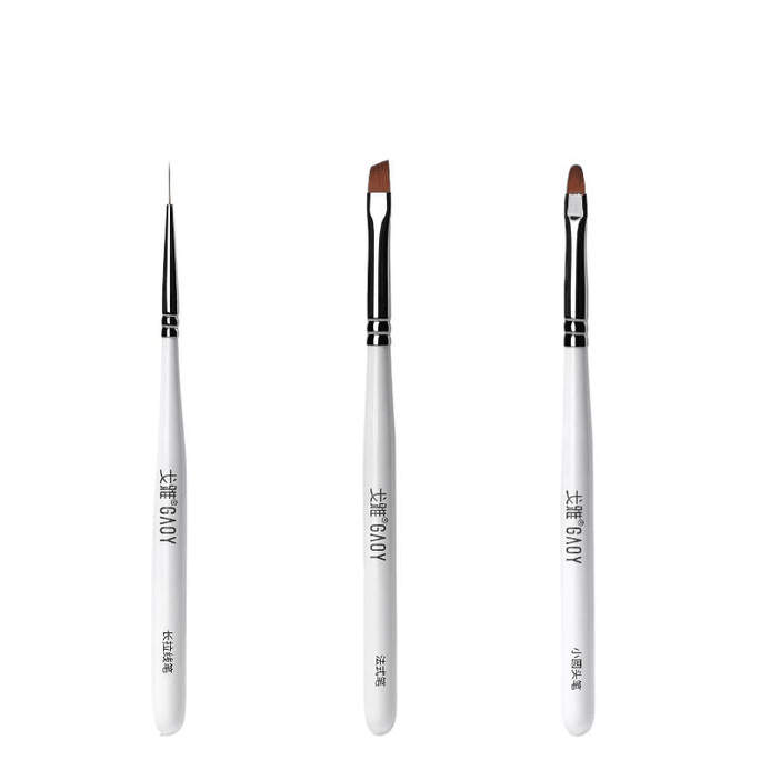 Nail Brush Phototherapy Painting Brush Method Stitching 3 Sets 13.7cm*3