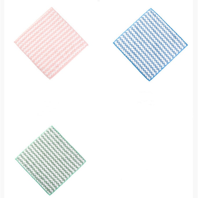 【中国直送】北欧オム 食器用雑巾は油汚れや吸水タオルの汚れがつきにくい ピンク、グリーン、ブルーのカラーです