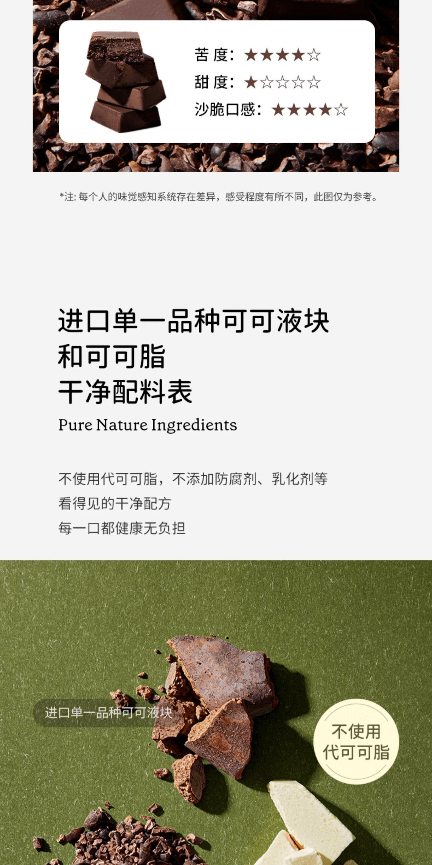 【中國直郵】 巴西 SOACAI 每日黑巧碎零食可可脂烘焙開袋即食可可碎黑巧60g*1盒