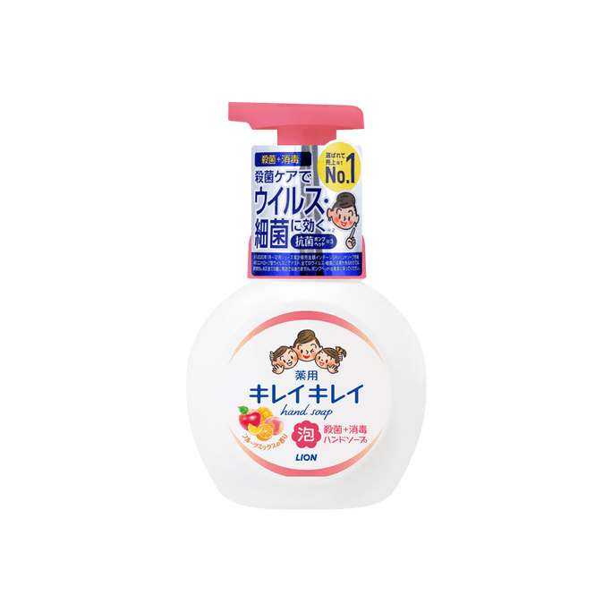 Japan Antibacterial Household Sanitizer  Foam Hand Soap Safe for Children #Fruit Flavor