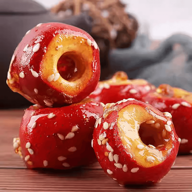  老街口 冰糖葫蘆老北京特產空心山楂球果兒童零食獨立小包80g*2袋 3