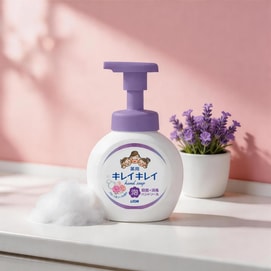 日本LION狮王 温和型泡沫洗手液 药用杀菌消毒 儿童洗手液 花香型 250ml