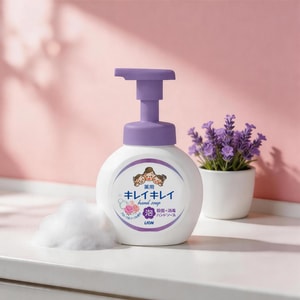 日本LION狮王 温和型泡沫洗手液 药用杀菌消毒 儿童洗手液 花香型 250ml